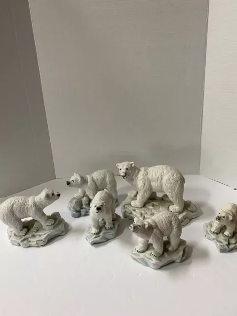 Brinn's Ceramic Polar Bears (Set of 6)