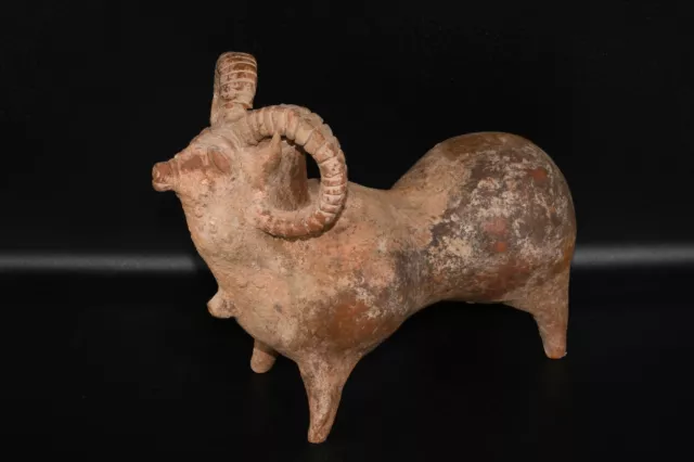 Rare Large Ancient Amlash Terracotta Animal Rhyton Circa 	1200 BC to 800 BC 2