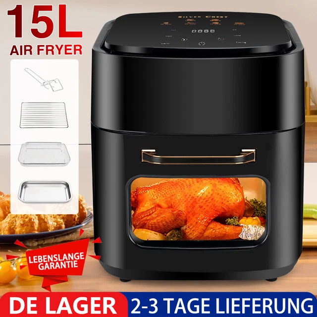 15L Heißluftfritteuse XXL – Airfryer Mit 1400W,  Produktbild-Vorschau 10
