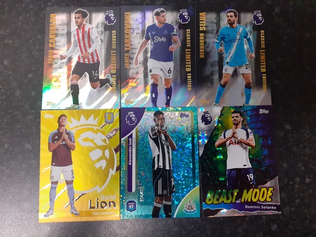 Premier League Cards 2026 Topps Premier League Soccer Cards - Gold Lion /  Chrome King Limited Edition Card Prices