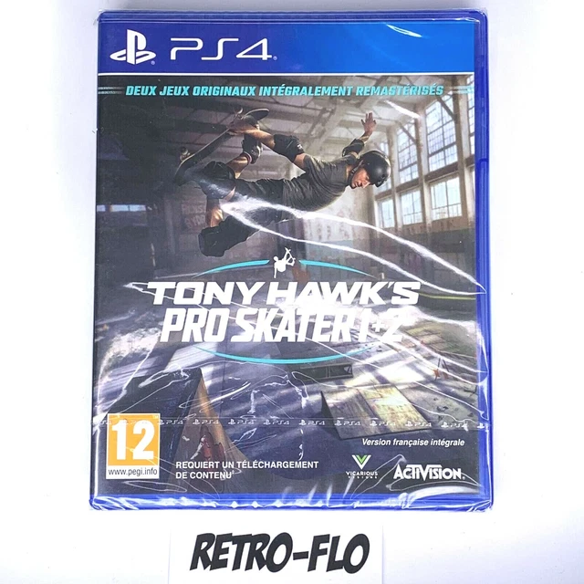 Tony Hawk's Pro Skater 1+2 Sur PS4 - Neuf Sous Blister, Version PAL Française, Activité Garantie