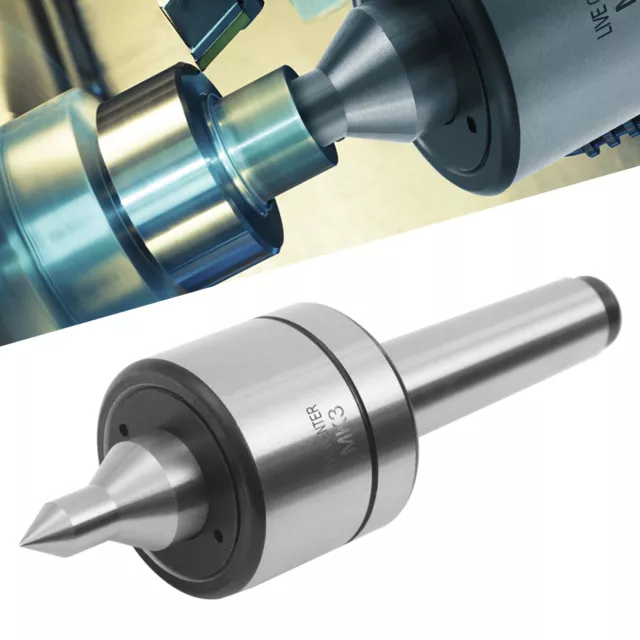Lathe Live Center MK3 Morse Taper Bearing Turning Revolving Centre 3000RPM