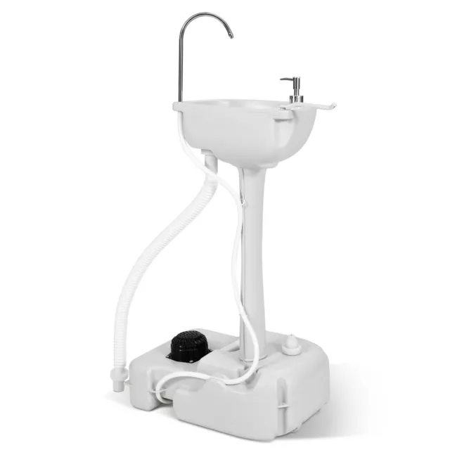 Portable Wash Sink Camping Hand Wash Station Basin Stand w/ 4.5 Gallon 17 L Tank