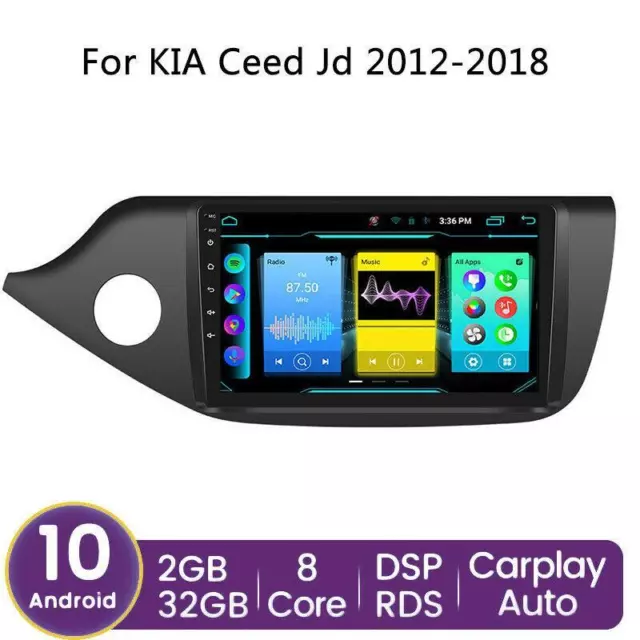 9in Android 8-core Car Stereo Radio GPS CarPlay 2+32GB For KIA Ceed JD 2012-2016