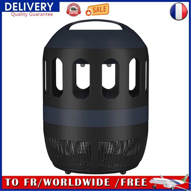 Silent Electric Insect Trap LED Light Mosquito Repellent Killer (Black)