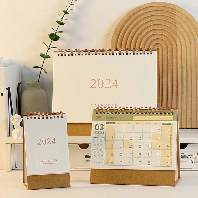 20232024 DESK CALENDAR Standing Flip Desktop Calendar Large