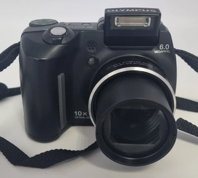 OLYMPUS SP SERIES SP500UZ 6MP 10x Optical Zoom Digital Camera Black