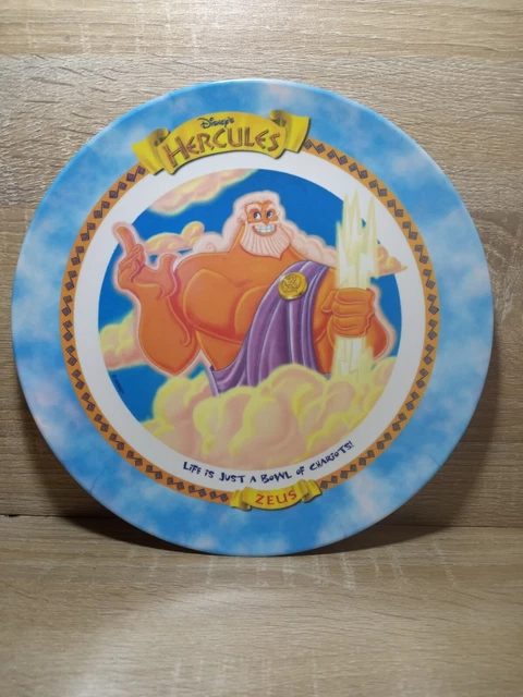 VINTAGE Disney Hercules Plate Zeus 9" Plastic Collector Plate!!
