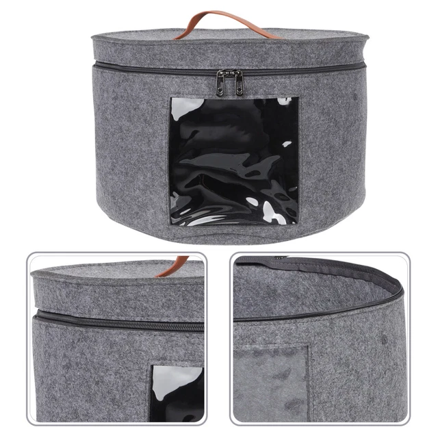 Cappello scatola portaoggetti PVC viaggi cappello Fedora borsa per trasporto portacappelli da viaggio