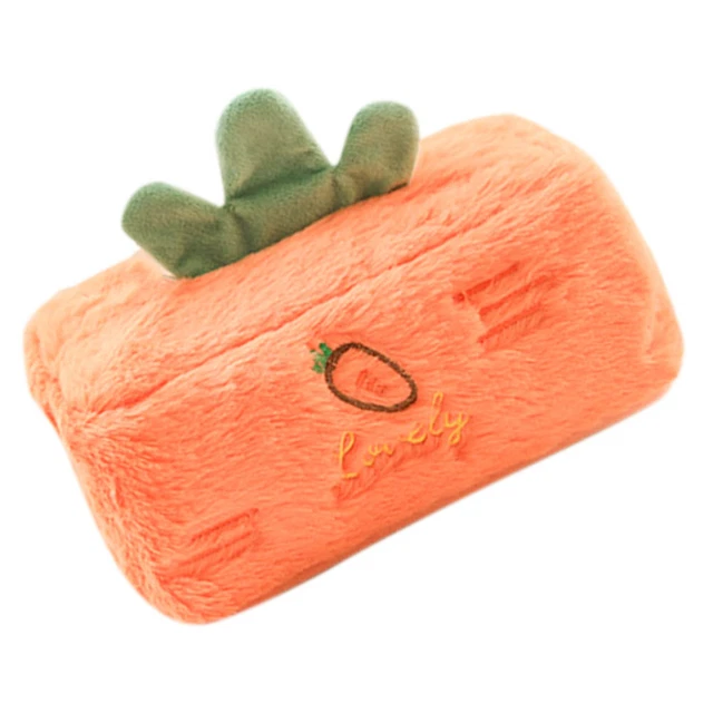 Caja Tejido Zanahoria 12x12cm Conejo Peluche Viajes