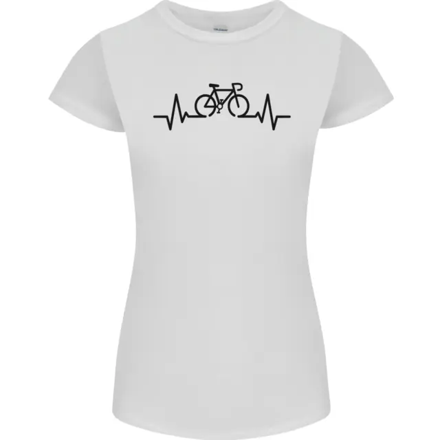 Bicicletta Pulse Ciclismo Ciclisti Bici da Strada Donna Minuta Taglio T-Shirt