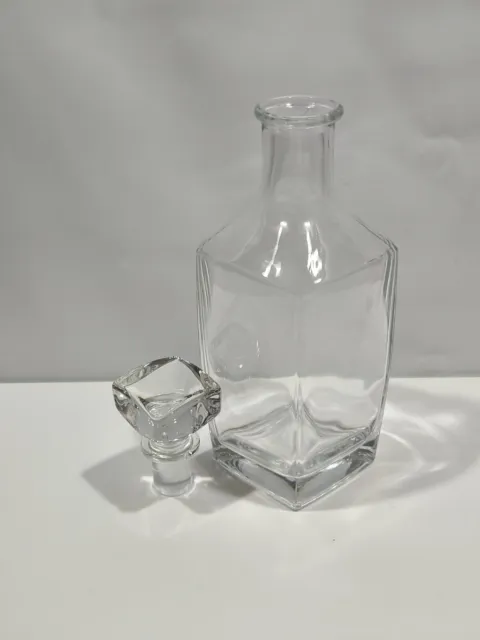 🍾 ANCIENNE/Vintage Bouteille/Carafe En Verre Avec Son Bouchon Magnifique 🍾