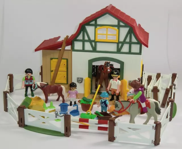 Playmobil - Set, Pony- / Pferdestall + viel Zubehör, ohne VP#23-4145/R