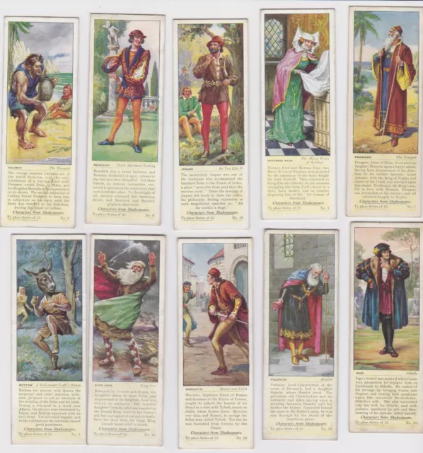 Typhoo - Characters from Shakespeare - Full Set Issued In 1937 