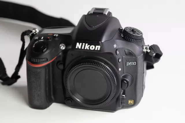 Nikon D610 24.3MP Digital SLR Camera Body Only FX + Charger Shutter Count 13958