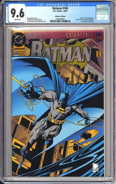 Batman 500 CGC 9.6 1993 4180289021 1st Azrael Collector's Die-cut Foil Key