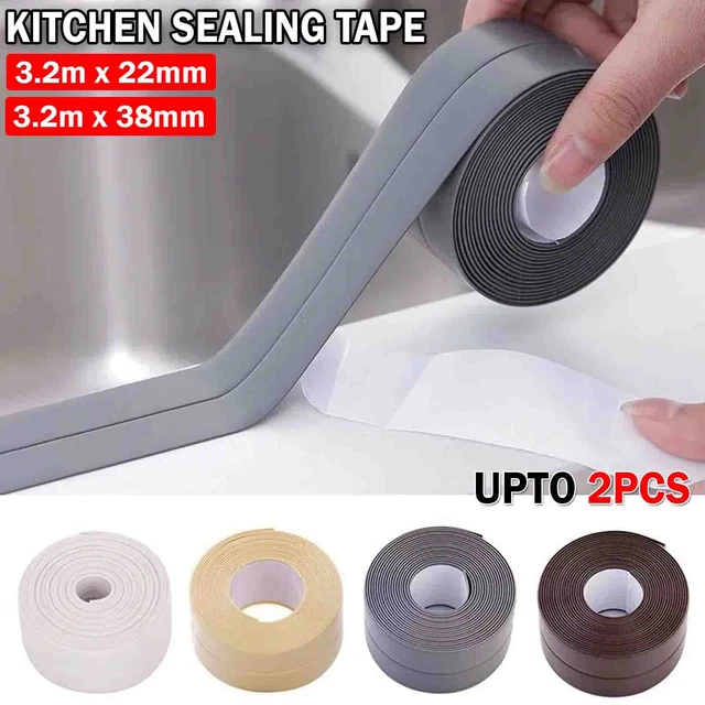 KITCHEN BATHROOM SINK Sealing Strip Waterproof Caulk Tape Adhesive