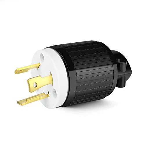 L6-30P 30 Amp Twist Lock Adapter 250 Volt 2 Pole 3 Wire Industrial Grade Locking