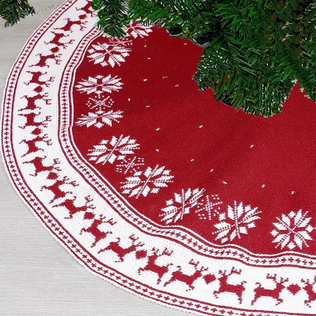 1 pieza Falda de Árbol de Navidad Decoración, Falda de Árbol de Navidad Delantal Falda de Árbol de Navidad