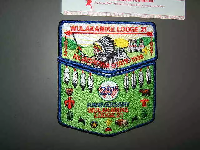 Boy Scout OA Wulakamike Lodge 21 1998 NOAC Set 3762S