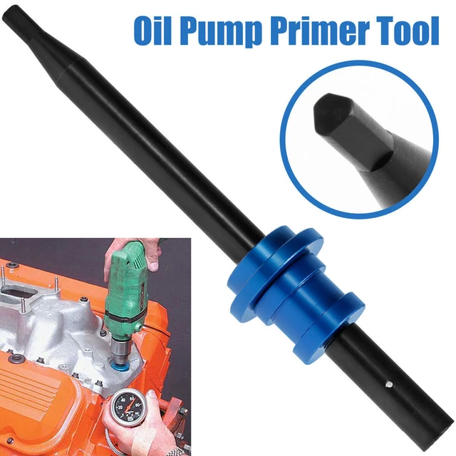 OIL PUMP PRIMER Tool Compatible with Chevy V6 V8 SBC 350 BBC 454 Engine
