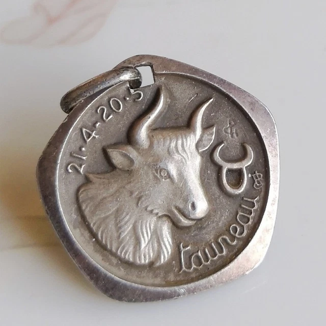 Médaille Ancienne En Argent 800 Du Signe Lion (Zodiaque) - Signée Joseph Balme - France