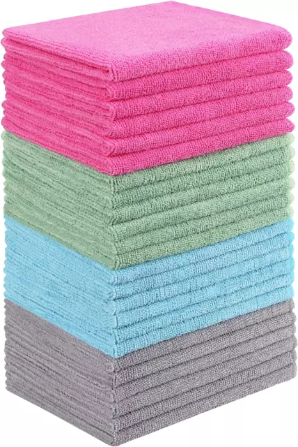 GRYEER MICROFIBRE CLEANING Cloths, Soft and Lint Free Towels for Home ...