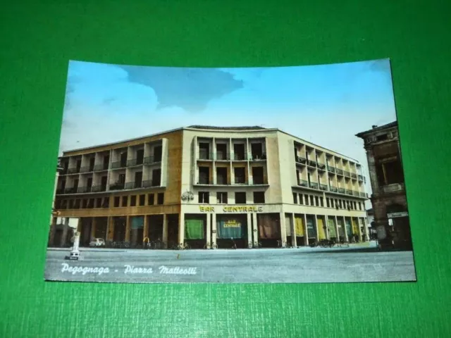 Cartolina Pegognaga - Piazza Matteotti 1960 ca.