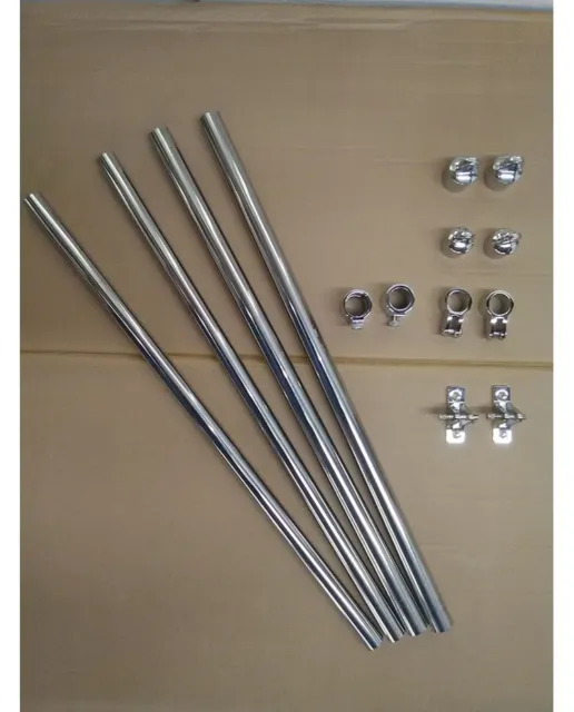 Bras de support télescopique pour bimini inox Ø22 mm - la paire 3