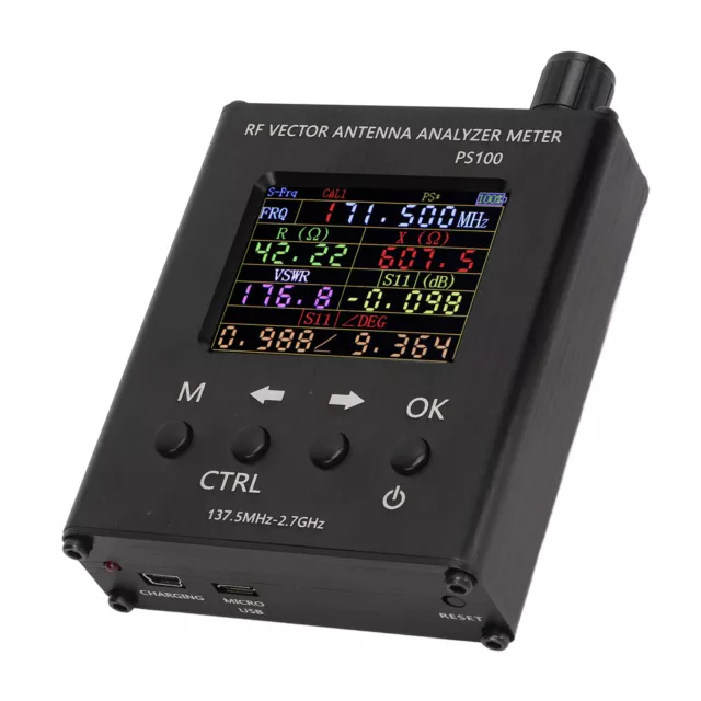 RF Antenna Analyzer 137.5MHz To 2.7GHz UV Impedance Reactance SWR S11 Vector FST