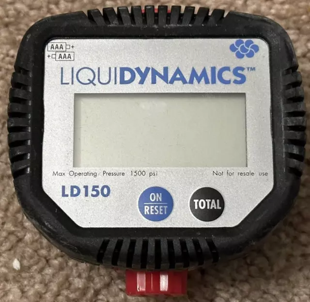 Liquidynamics Ld150 Electronic Positive Flowmeter Oil Lubrication Gun Fill Meter