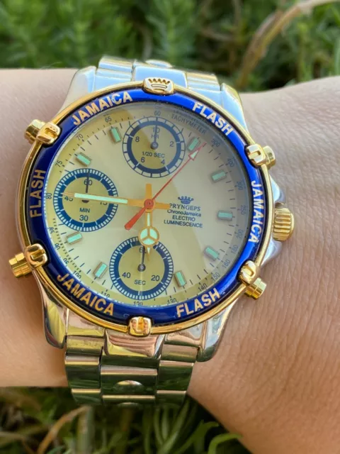 PRYNGEPS CHRONOGRAPH 40MM steel CR766 automatic Valjoux 7750 serviced 575.29 PicClick