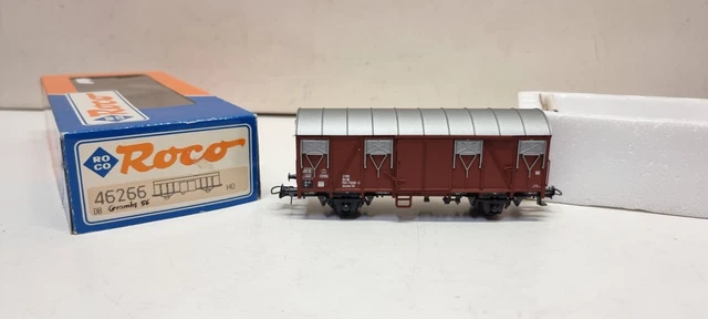 Lot de 6x wagons couverts à essieux ép. IV - N 1/160 - ROCO-LIMA