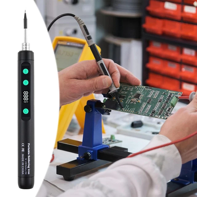 Poste a souder,Fer à souder électrique sans fil portable,mini USB