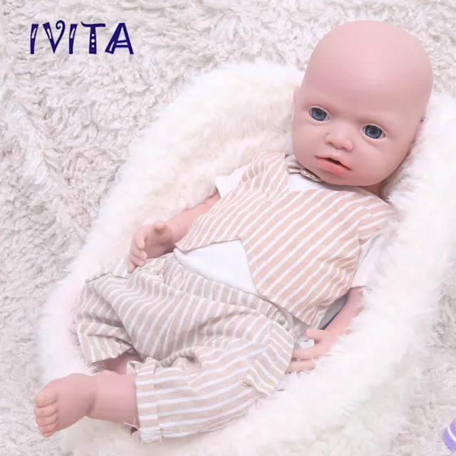 20'' Full Floppy Silicone Reborn Baby Doll Handmade Newborn Boy Xmas Gift