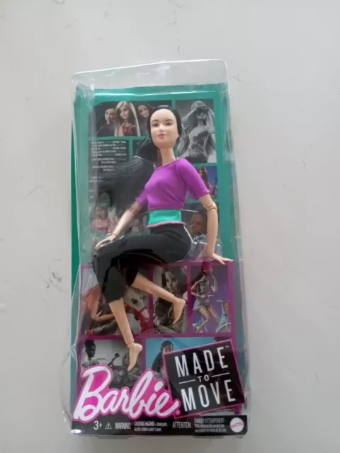 Barbie Made to Move Lea Ultimate Posable Articulated Fashionista Asian Yoga  Doll
