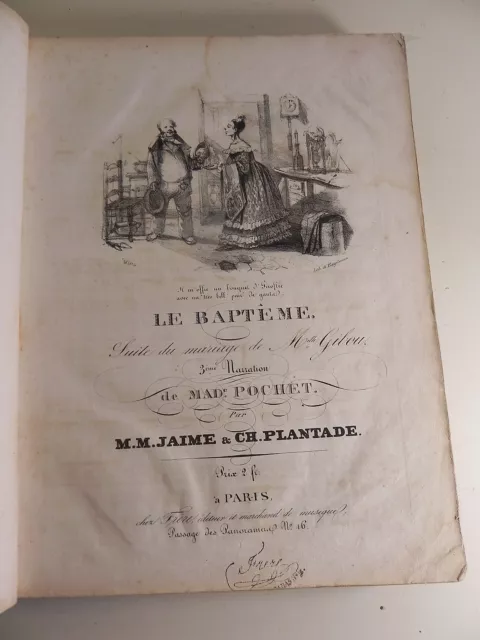 recueil de partitions anciennes de musique signées PIANO HARPE Partition sheet