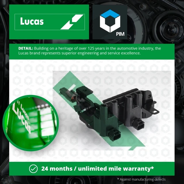 IGNITION COIL FITS HYUNDAI ELANTRA XD 1.6 00 to 06 G4ED Lucas