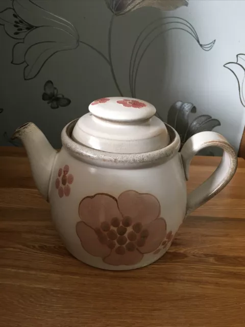 Vintage Denby 'Gypsy' 2 Pint Teapot 1970's Retro Stoneware Excellent Condition