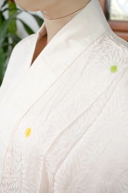 Dear Vanilla Japanese Juban Undergown Women's Kimono Genuine Vintage Mint 4