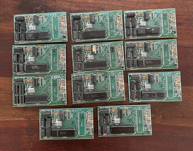 LOT of 11, Vintage Atari 810 CPU Daughter-Card, PCB, C017227, UNTESTED AS IS LOT of 11, Vintage Atari 810 CPU Daughter-Card, PCB, C017227, UNTESTED AS IS