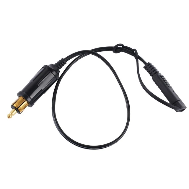 1x For Motorcycle DIN Hella Powerlet-Plug To SAE Adapter Cable 12-24V 35cm
