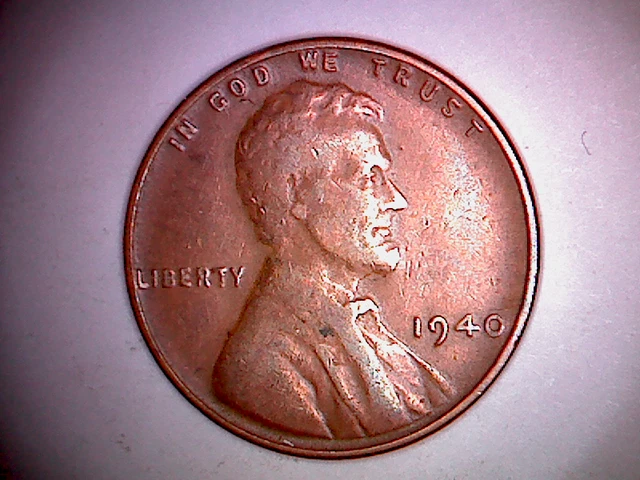 1940 1942 1944 1944D 1945 1946D Old Lincoln Wheat Head Pennies Circulated. T40S