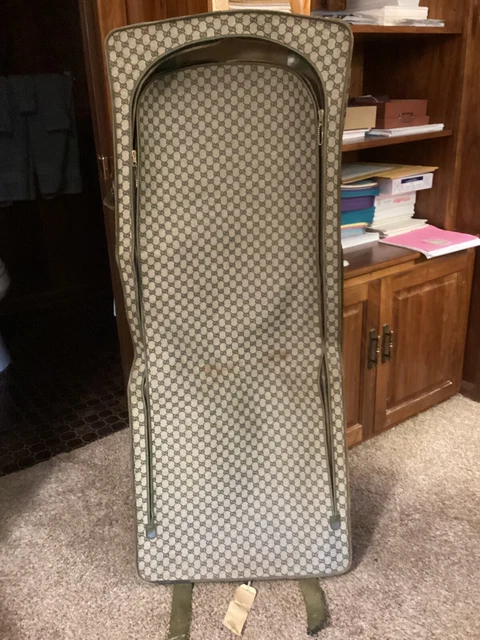 Vintage Authentic GUCCI GG Monogram Garment Bag - Travel Business - As Is - Read