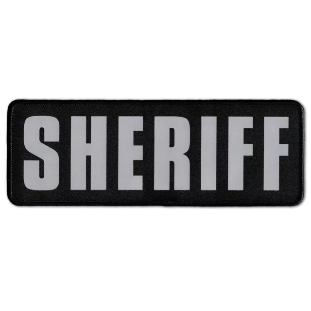 Sheriff Patch – Ultra Reflective Hook and Loop Patch for Tactical Vest