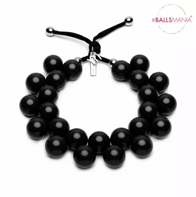 Collana Mirta ballsmania sfere palle resina made in Italy girocollo regolabile