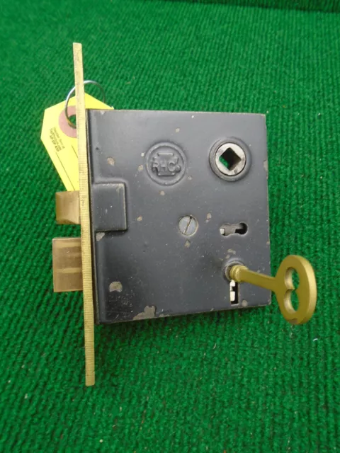 Rhc 01199 1/2  Mortise Lock: Very Nice, 2  1/2" Bs, 5 1/4" Face Reading (41051)