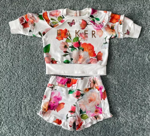 Ted Baker Baby Girl Jumper & Shorts Outfit Set - 0-3 Months/62 cm