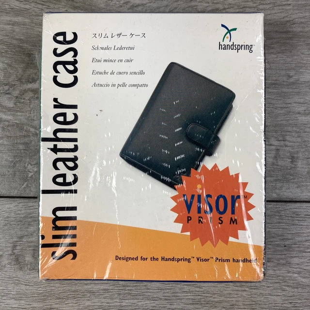 Handspring Visor Prism Slim Leather Case For PDA Handheld New Sealed