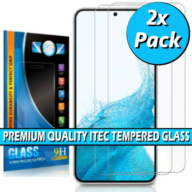 For Samsung Galaxy S22 5G and S22+ Plus 5G Tempered Glass Screen Protector